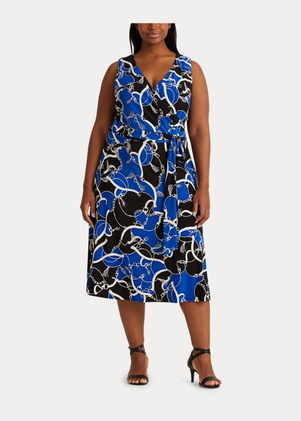 Vestido Ralph Lauren Print Tie-Waist Midi Mulher 80396-TYZL